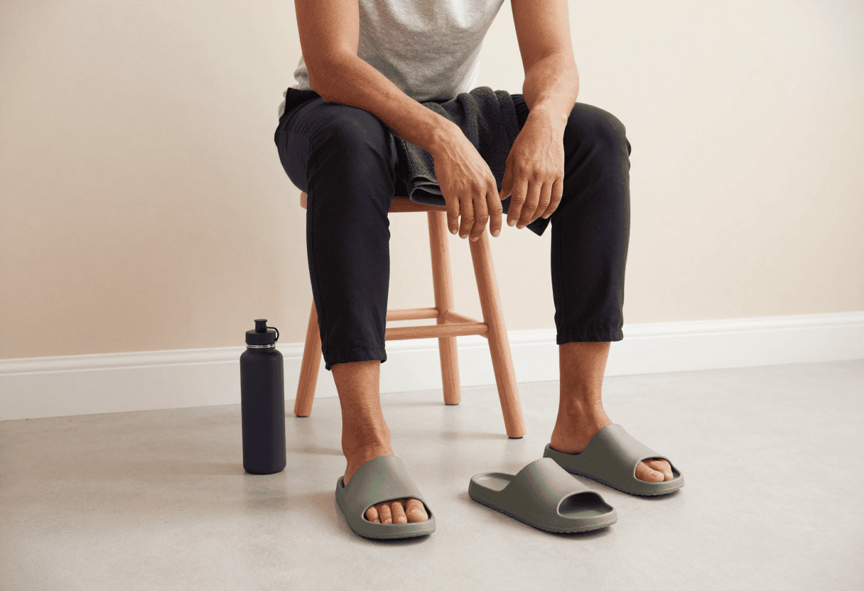 Footwear for Hard Floors: Easy-Clean Slides for Workdays