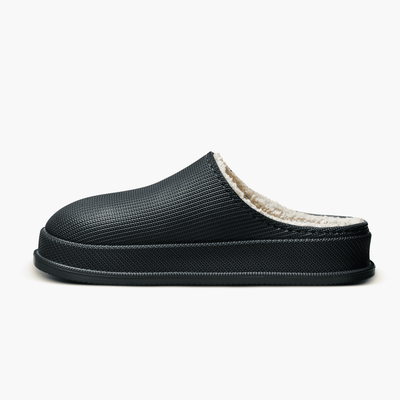 Cloud Slides - Cozy Fur Black