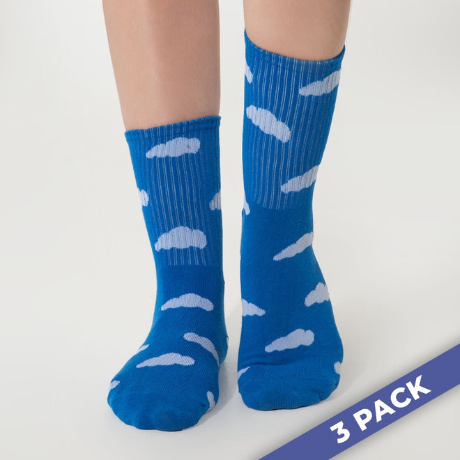 Cloud Slides – Socken im 3er-Pack