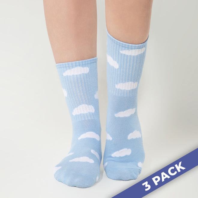 Cloud Slides – Socken im 3er-Pack