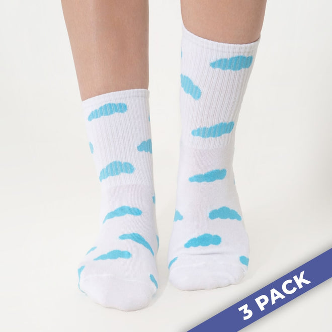 Cloud Slides – Socken im 3er-Pack